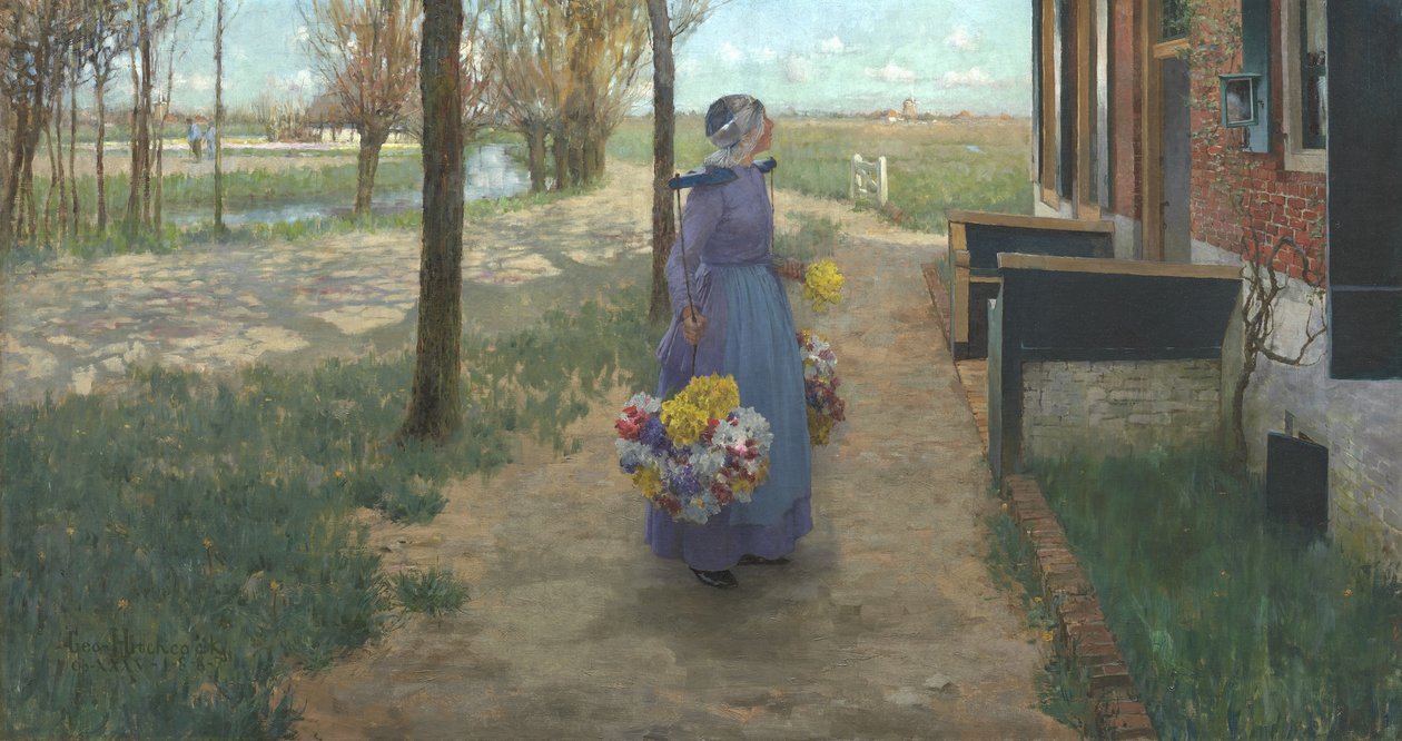 Florista na Holanda, 1887 de George Hitchcock
