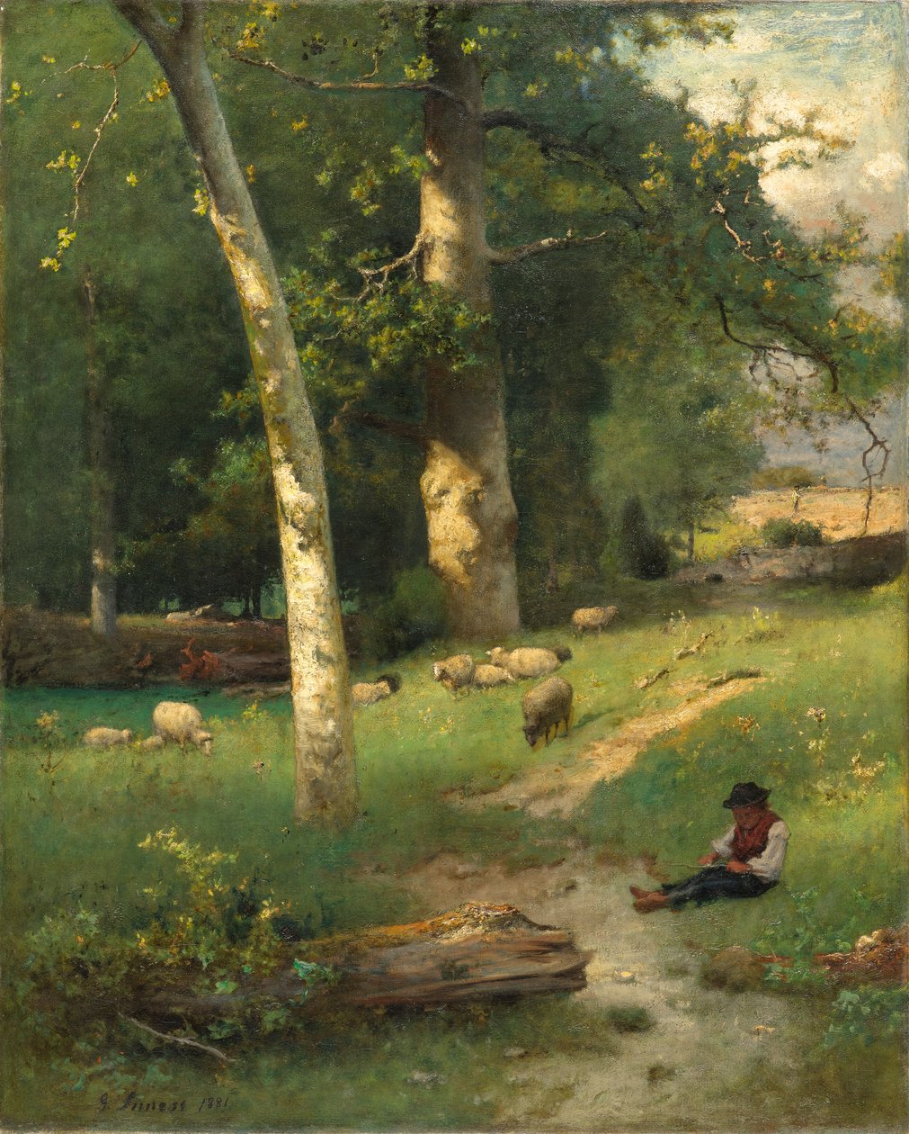 Sob o Greenwood, 1881 de George Jnr. Inness