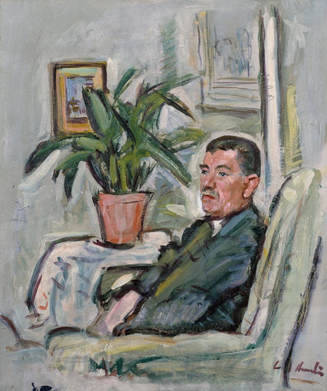 William McInnes (óleo sobre tela) de George Leslie Hunter
