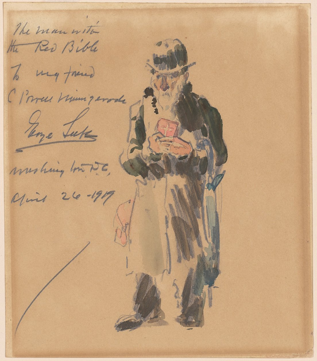 O Homem da Bíblia Vermelha de George Luks