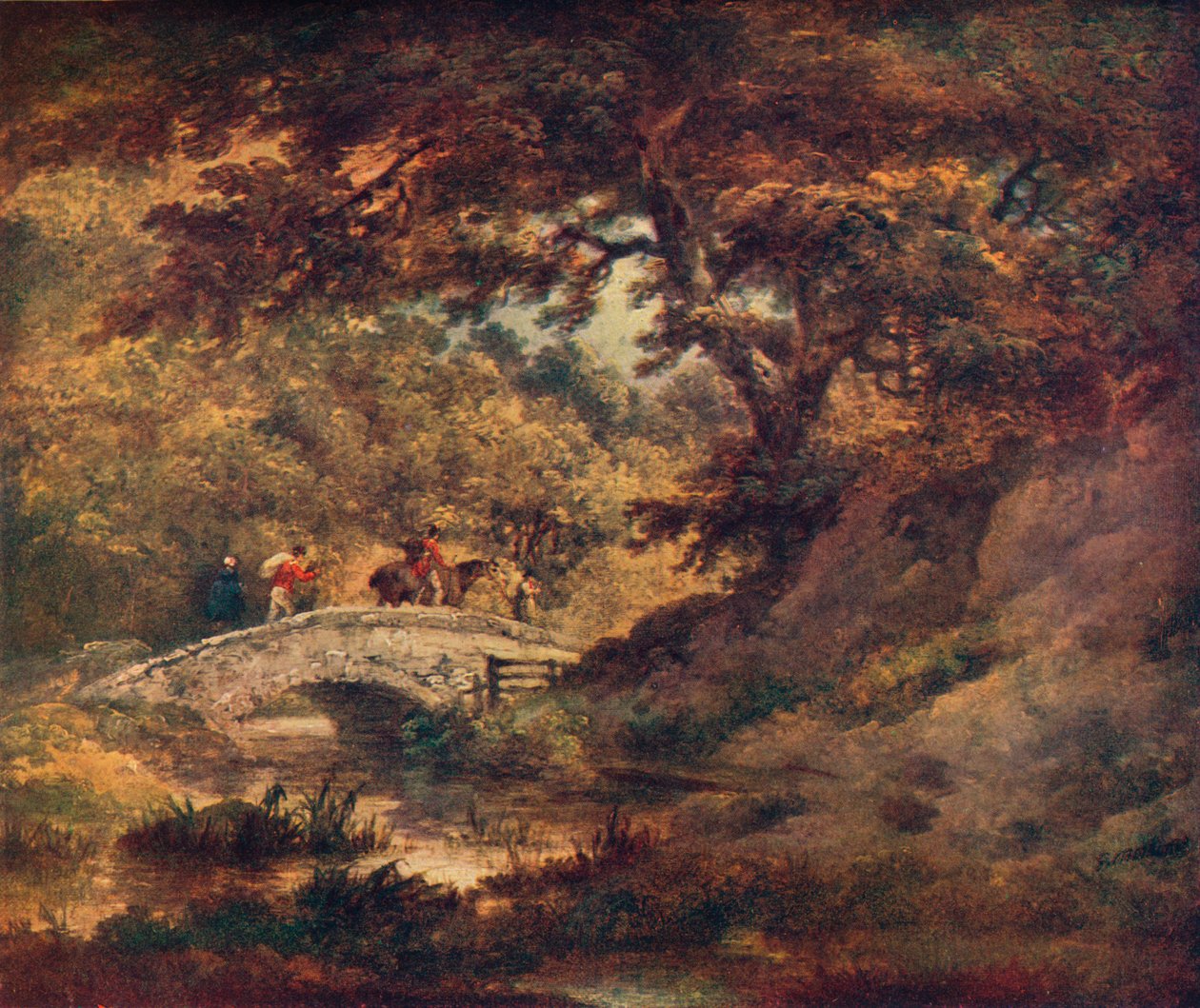 Uma cena da floresta, c1795 de George Morland