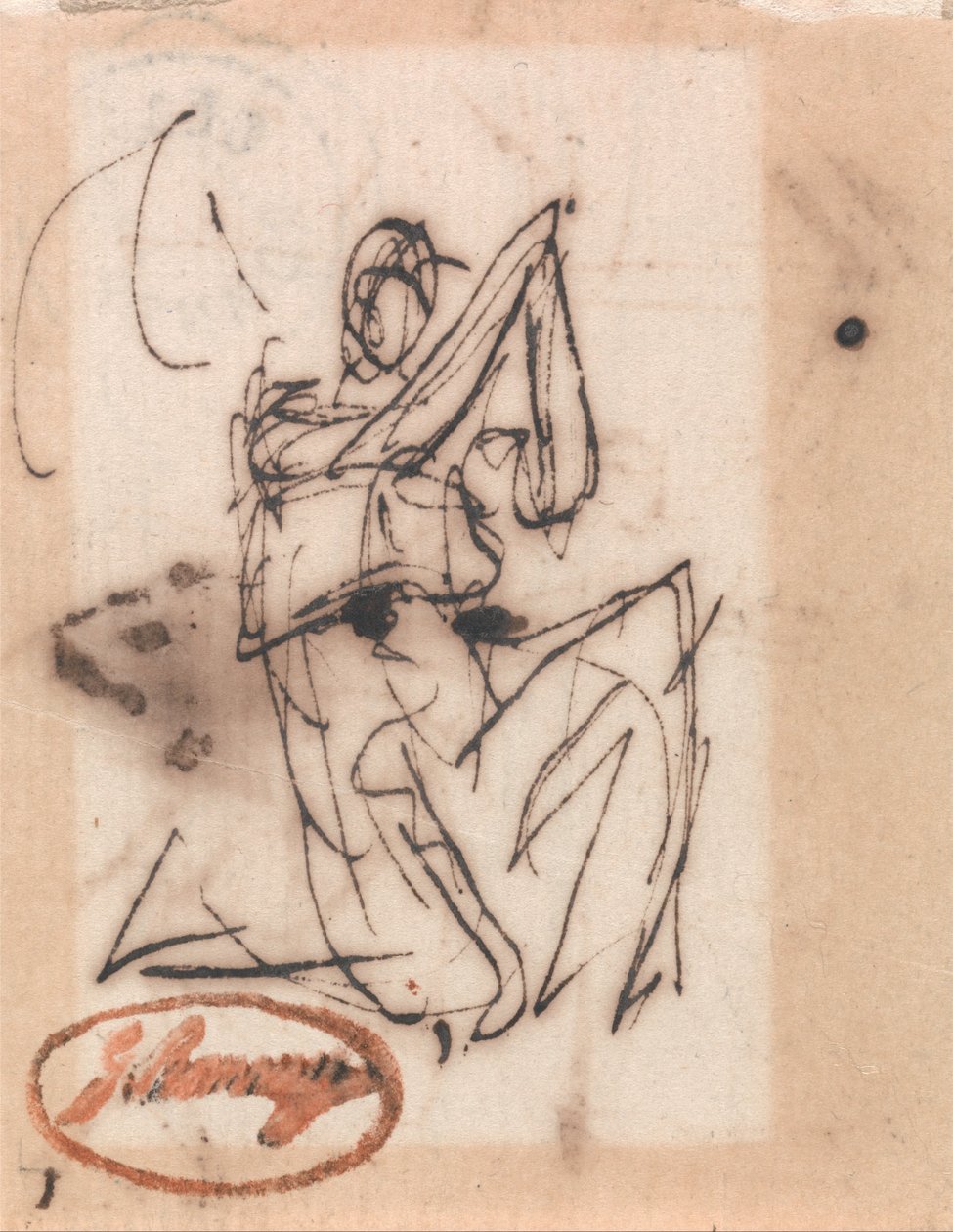 Figura clássica sentada de George Romney
