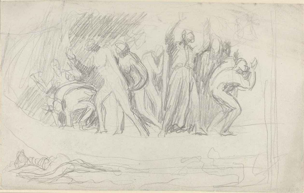 Estudo para "O Dilúvio" de George Romney