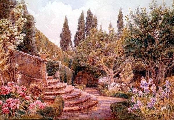 Um Jardim Mediterrânico de George Samuel Elgood