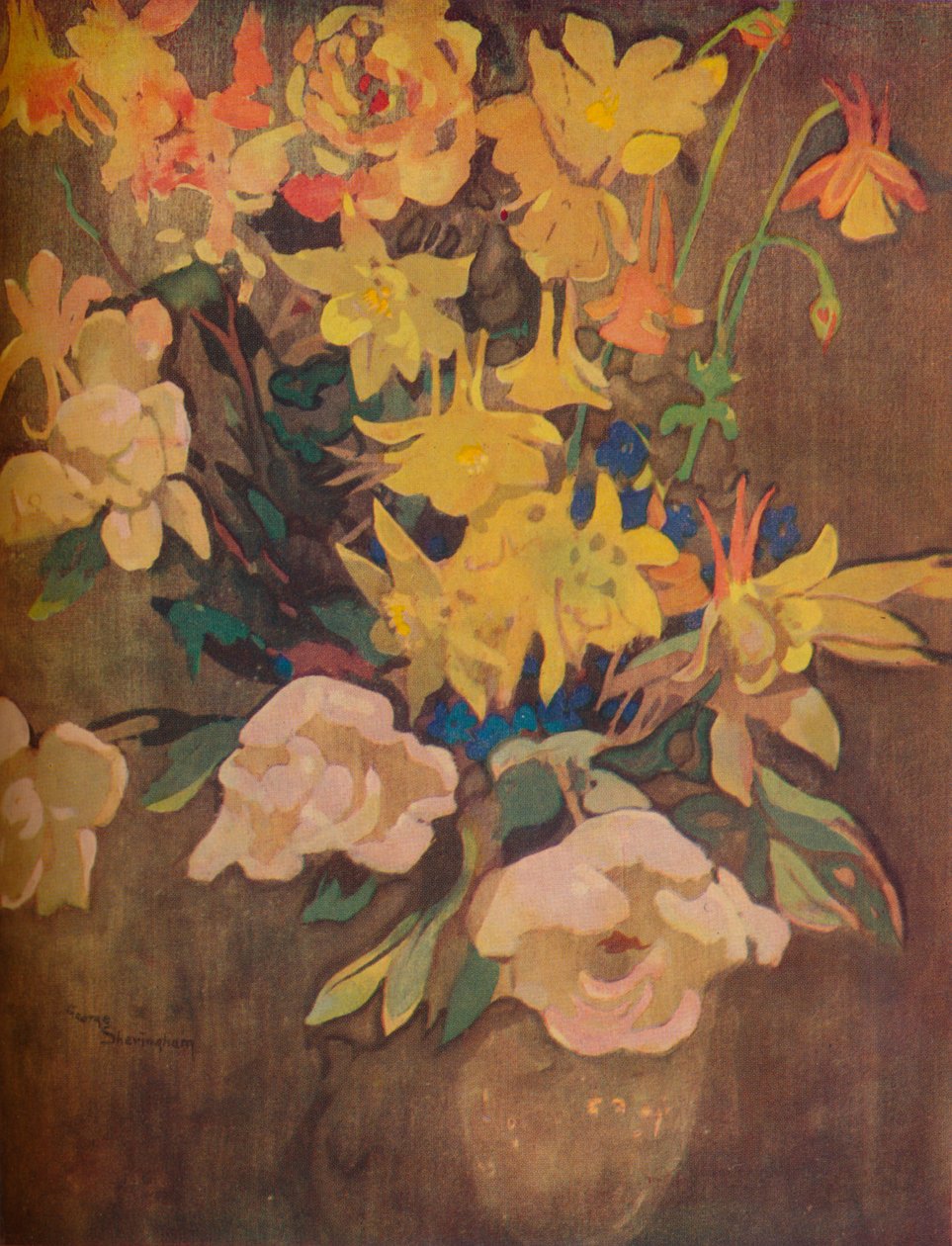 Flores de âmbar, século c20 de George Sheringham