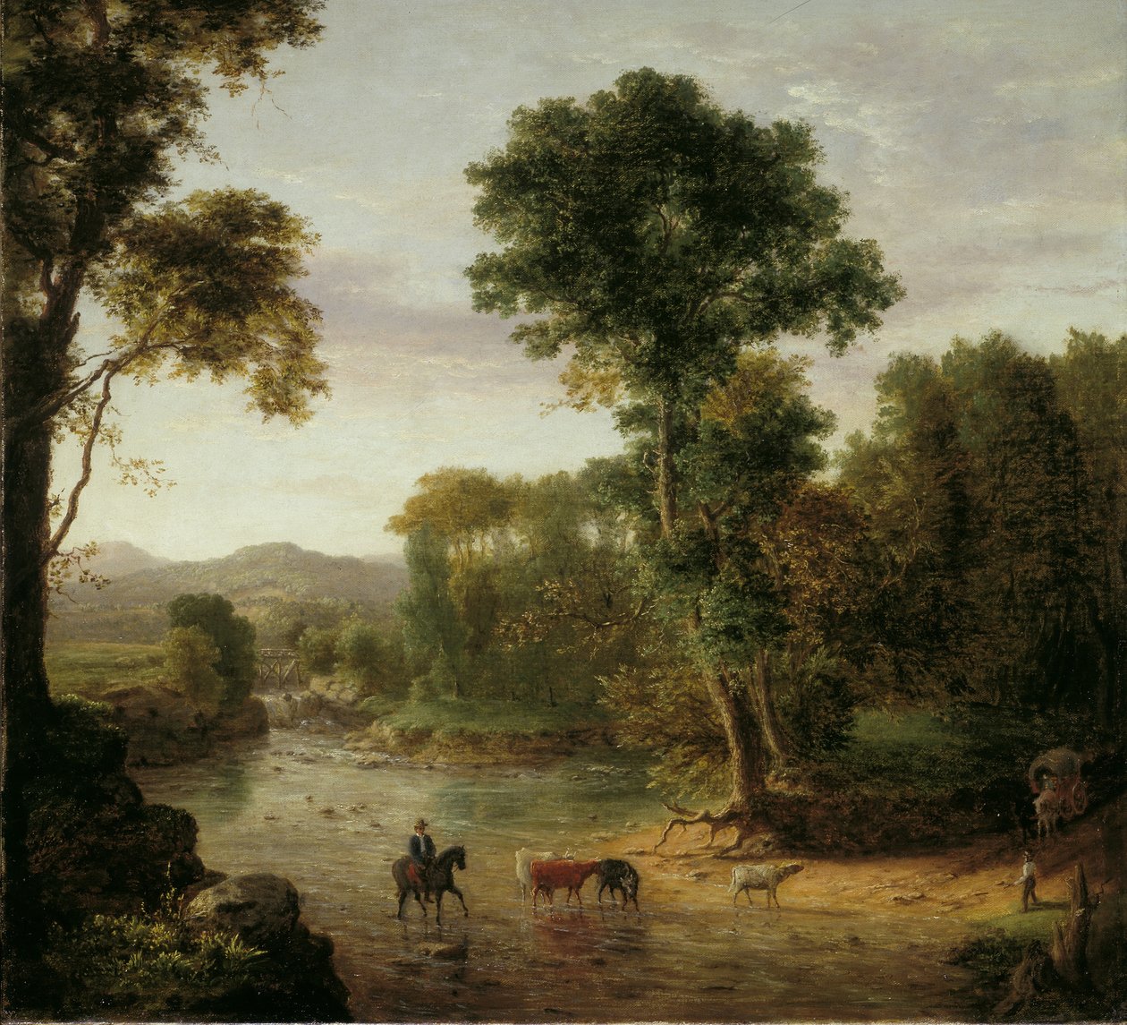 Atravessando o Ford de George Snr. Inness