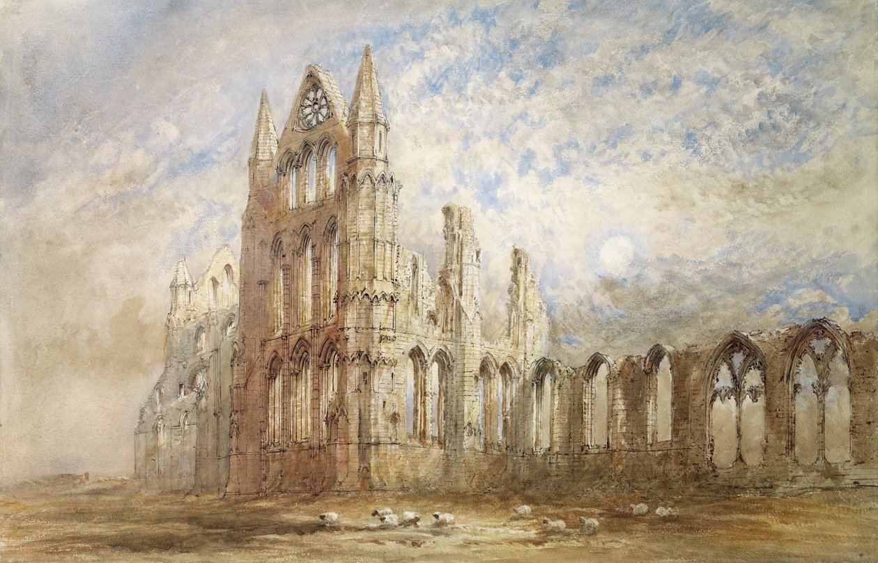 Abadia de Whitby (wc no papel) de George Weatherill