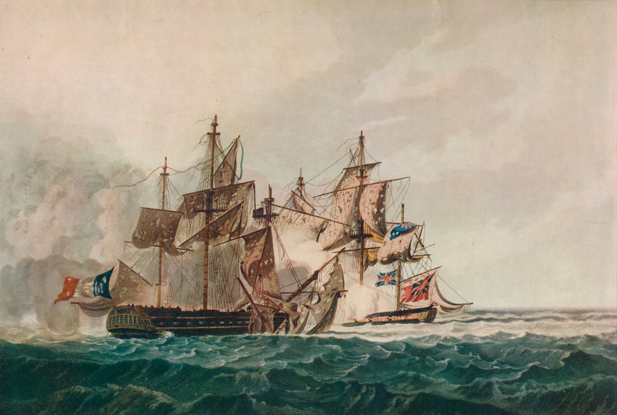 Captura do Furieuse, c1810 de George Webster
