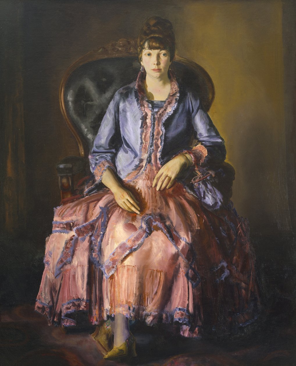 Emma em um vestido roxo de George Wesley Bellows