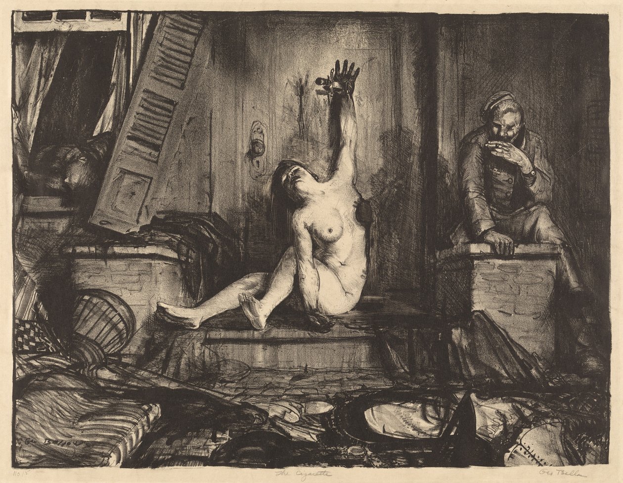 O Cigarro, 1918. de George Wesley Bellows