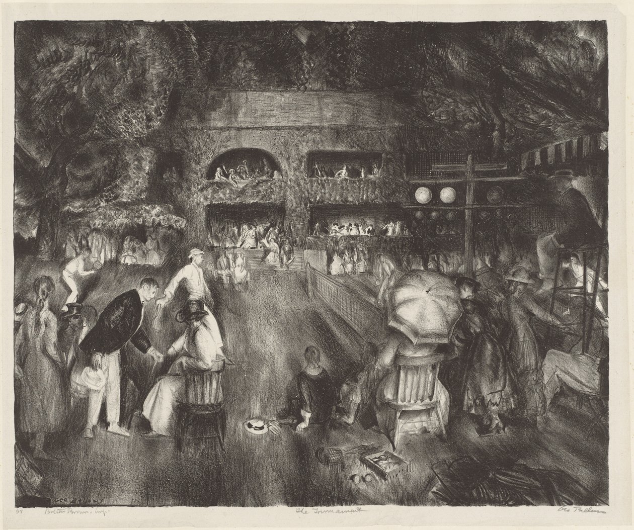 O Torneio, 1920. de George Wesley Bellows