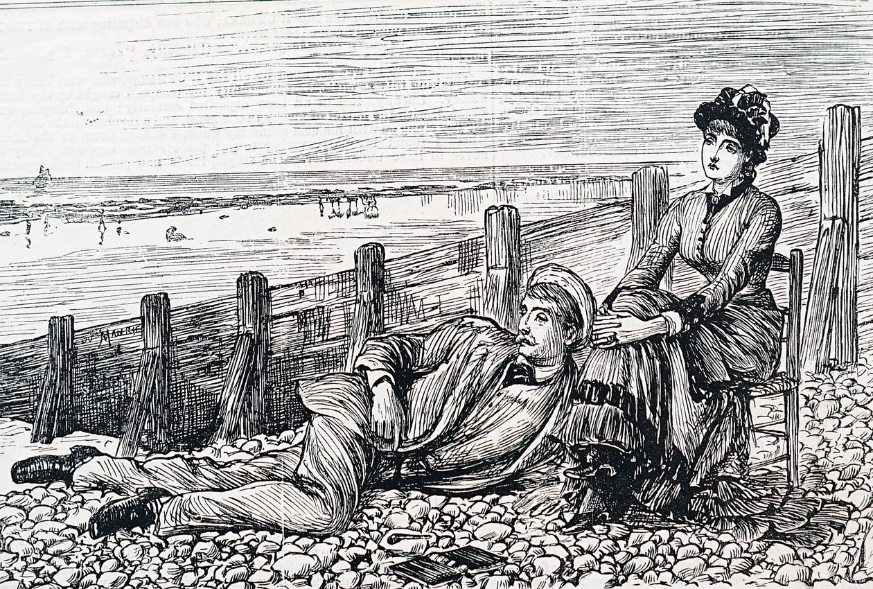 Um casal em lua-de-mel de George du Maurier