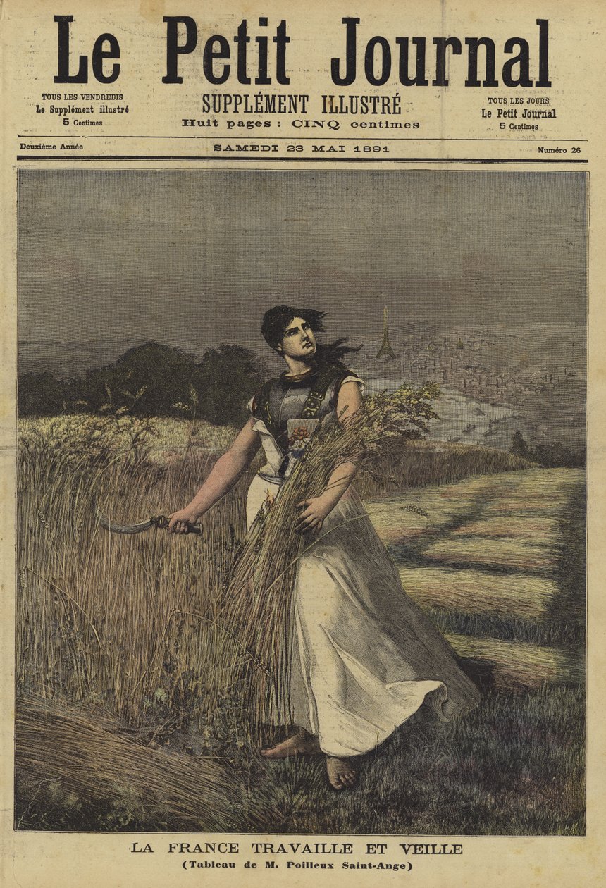 Capa do Le Petit Journal, 23 de maio de 1891 de Georges Louis Poilleux Saint Ange