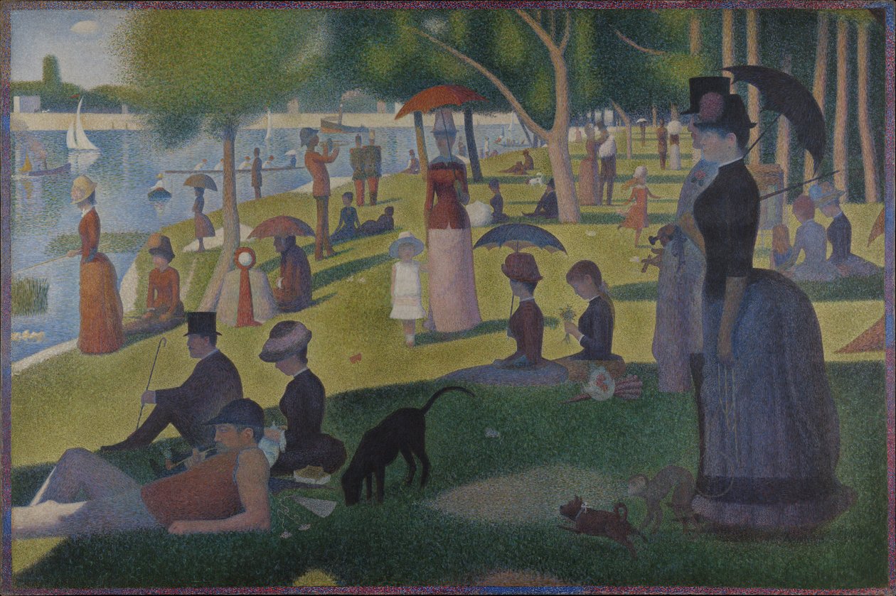 Um domingo no grande Jatte - 1884 de Georges Seurat