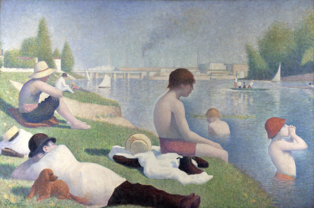 Banhistas em Asnières de Georges Seurat