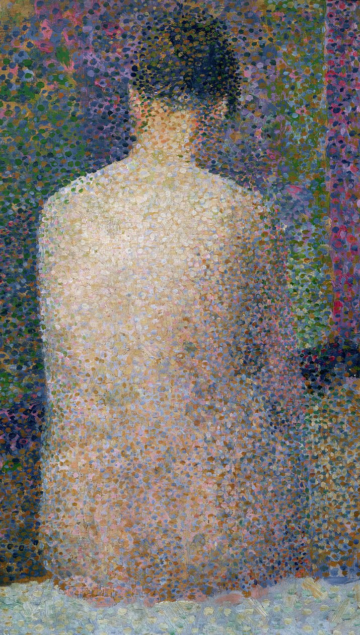 Modelo das costas, 1886 de Georges Seurat