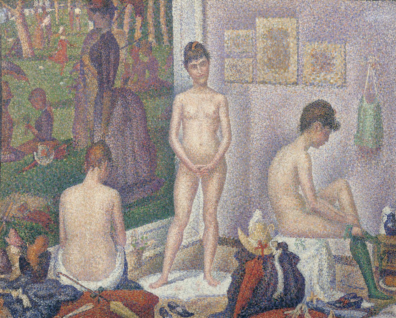 Os modelos, 1888 de Georges Seurat