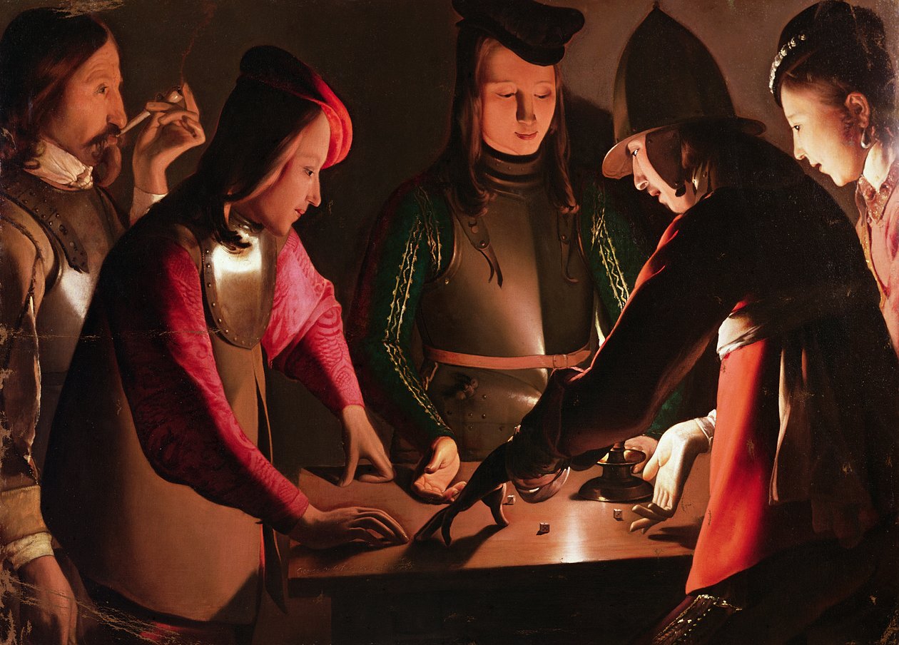 Os jogadores de dados de Georges de La Tour
