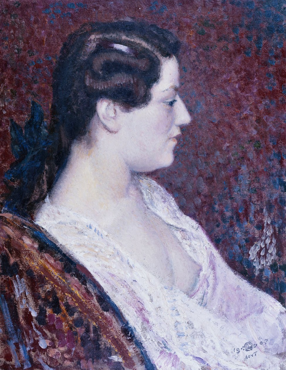Mulher em Topless, 1907 de Georges Lemmen