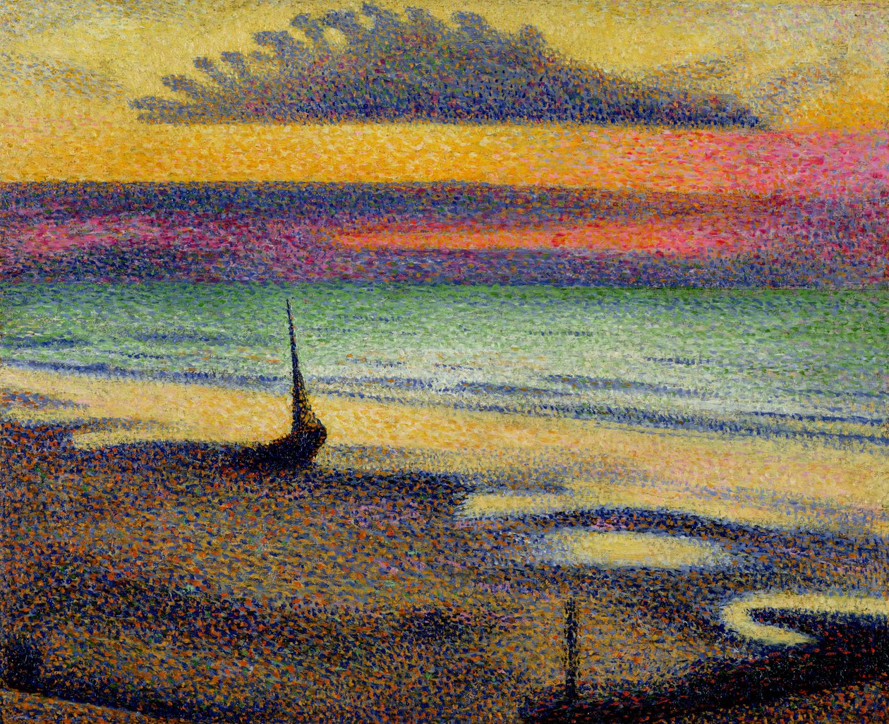 A praia no assalto, 1891-92 de Georges Lemmen