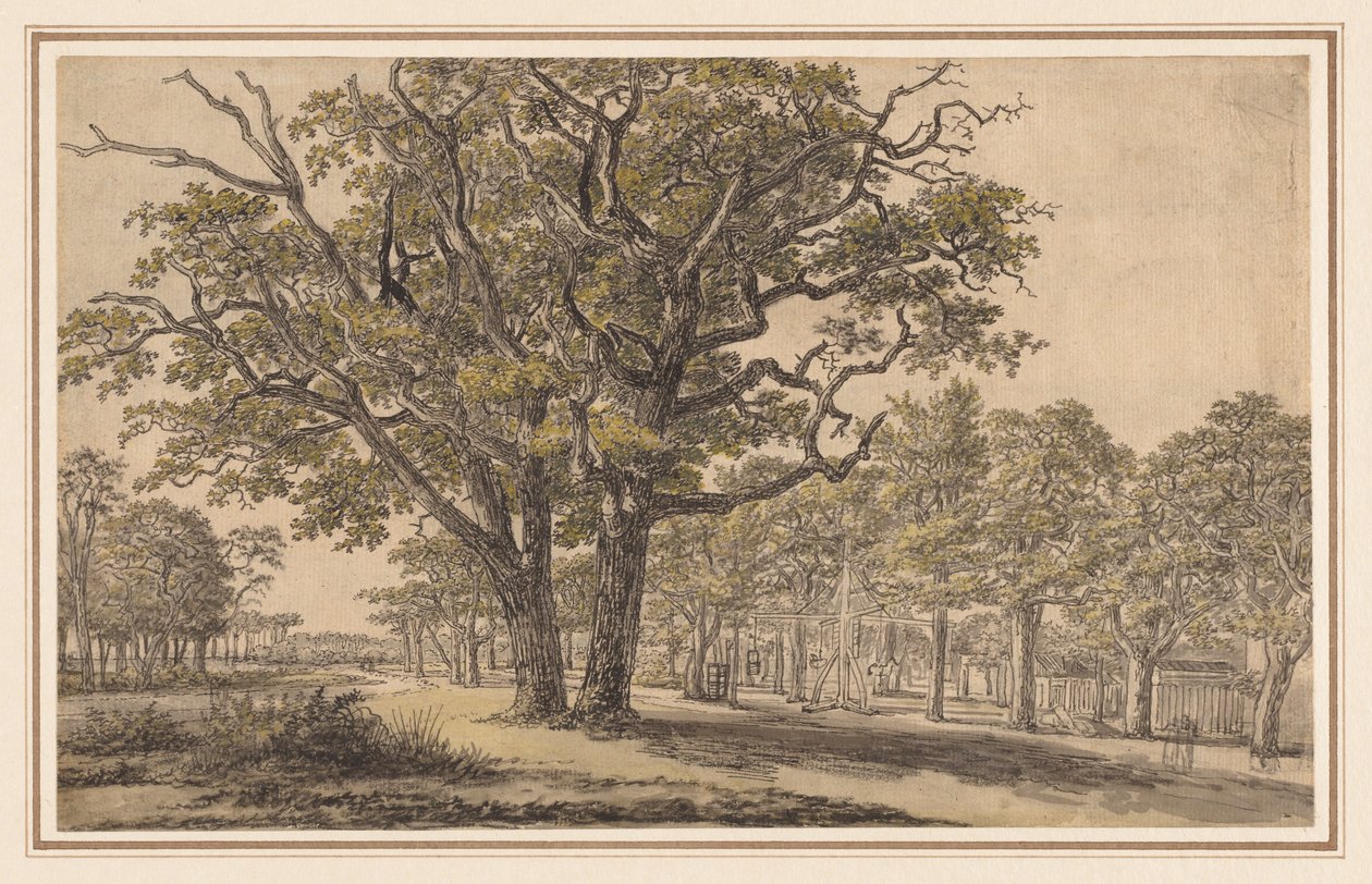 Paisagem, primeira metade do século XIX. de Georges Michel