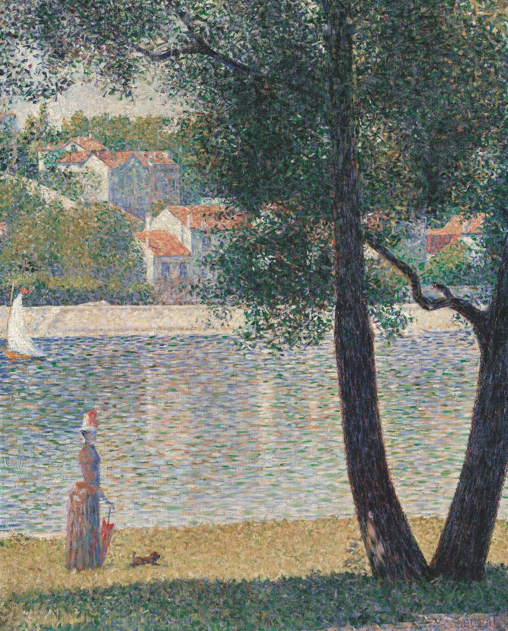 O Sena em Courbevoie de Georges Seurat