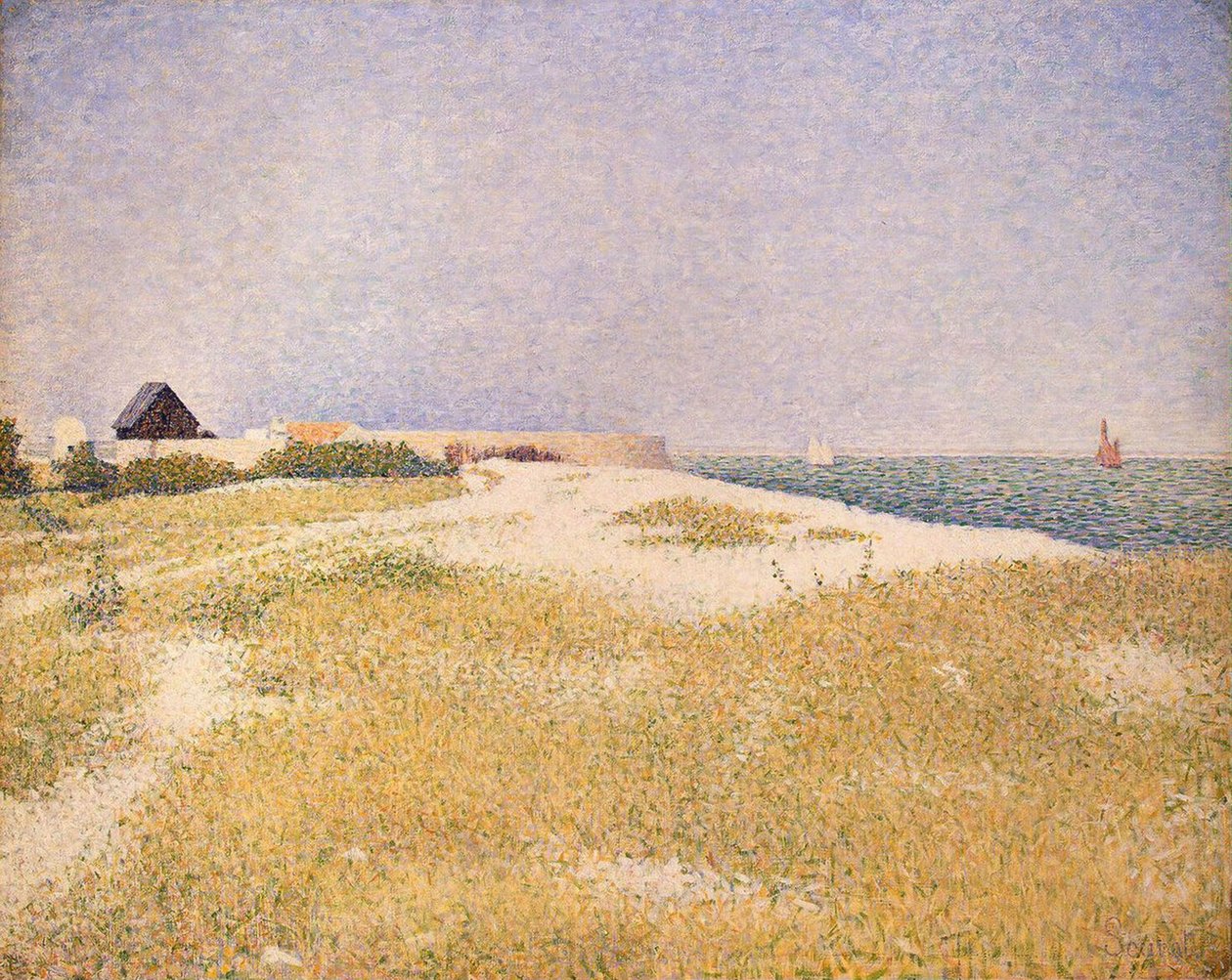 Vista do Forte Sansão, 1885 de Georges Seurat