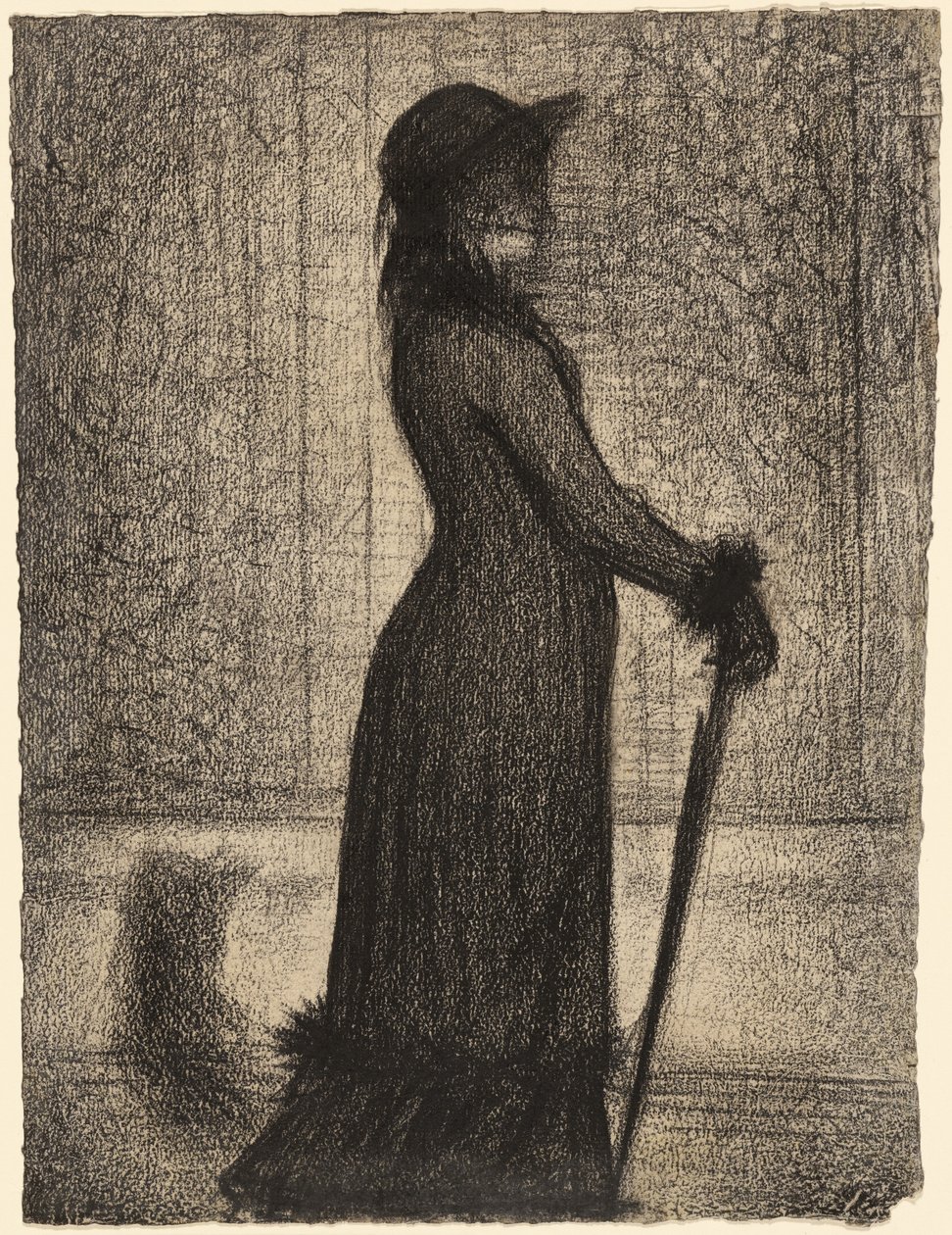 Mulher a passear de Georges Seurat