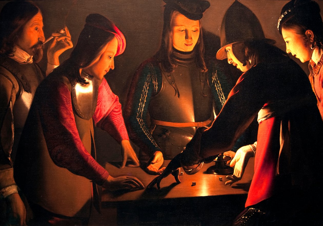 Os jogadores de dados de Georges de La Tour