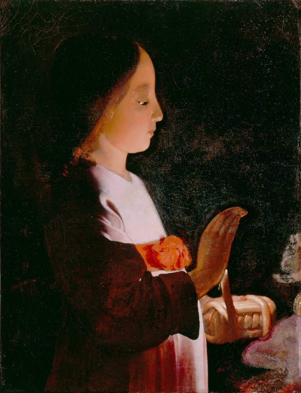 Jovem Virgem Maria de Georges de La Tour