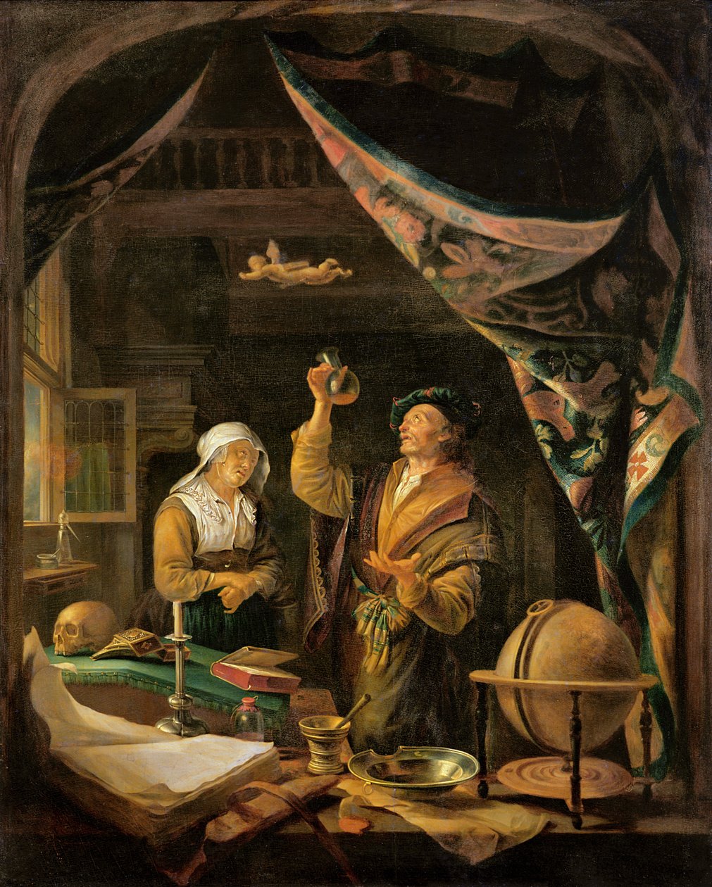 O médico de urina de Gerrit Dou