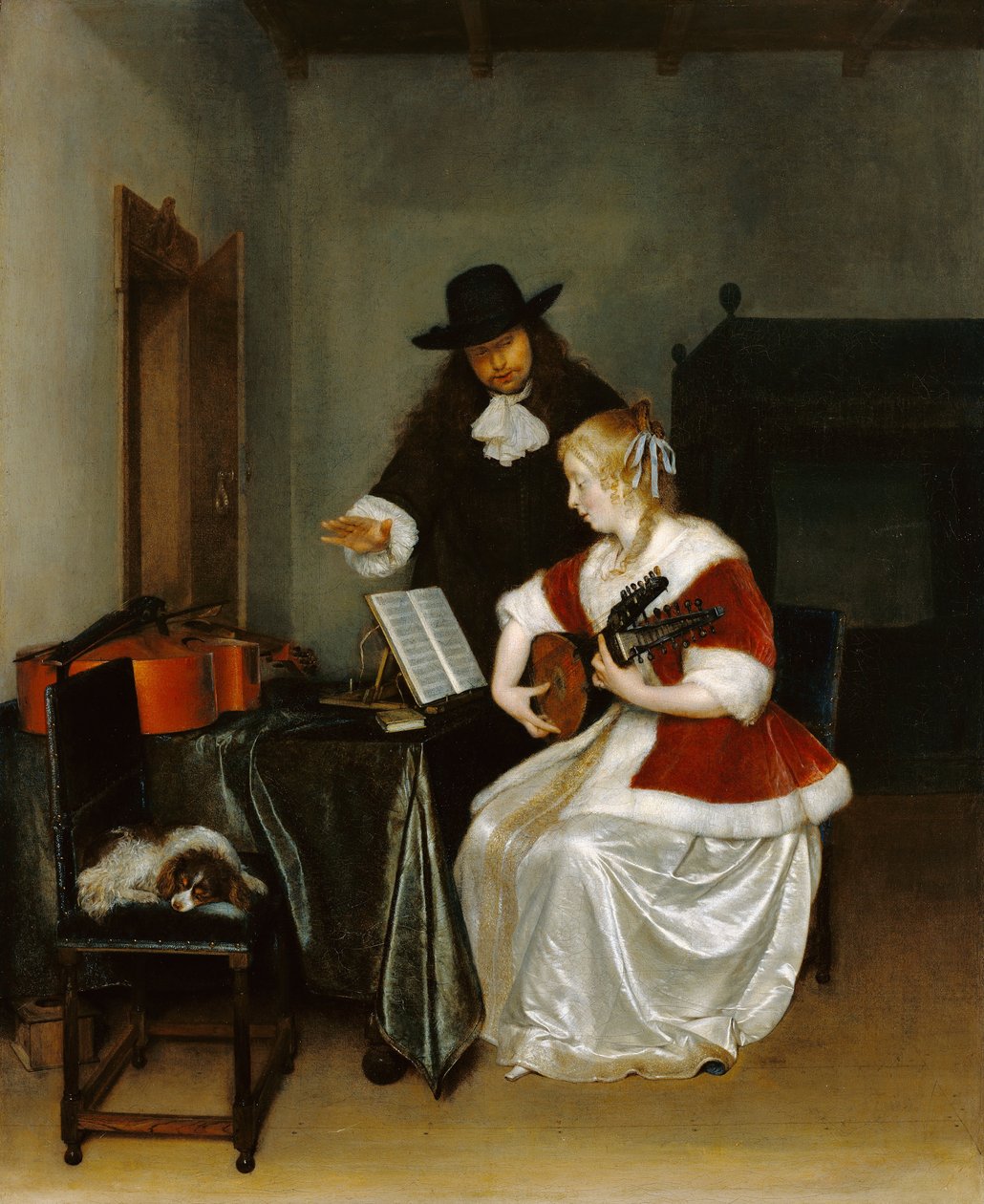 A lição de música de Gerard ter Borch