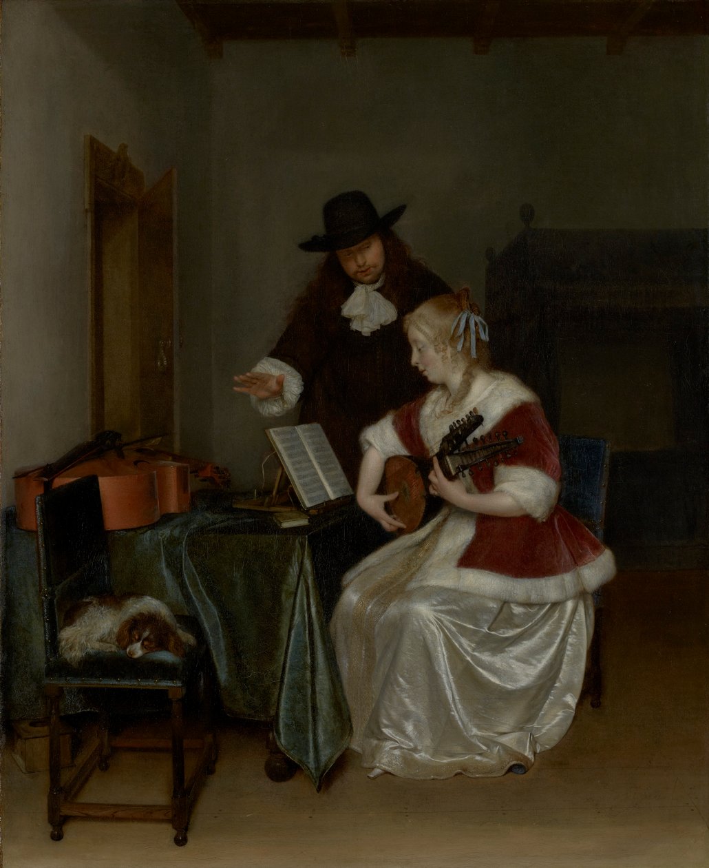 A lição de música de Gerard ter Borch