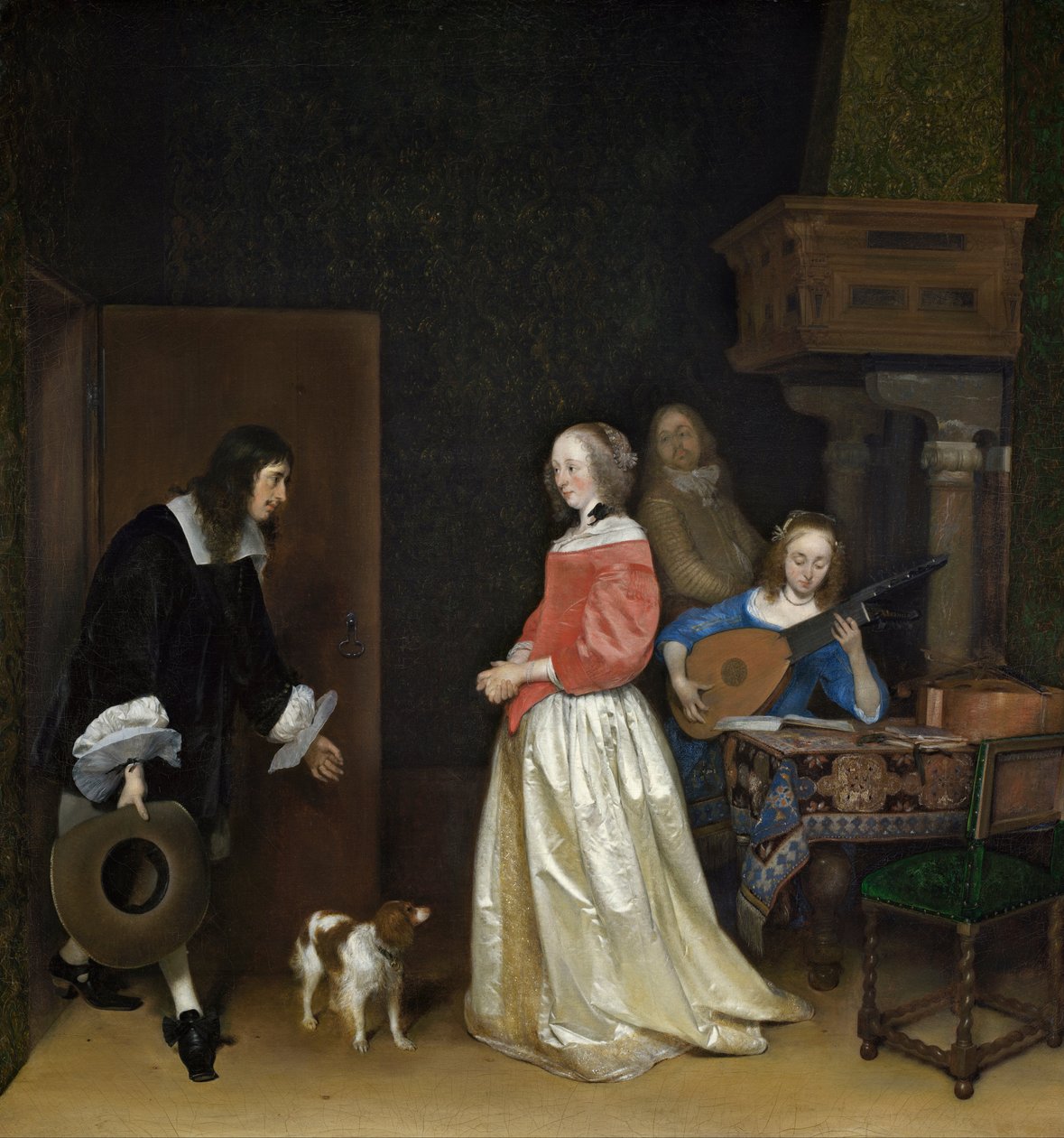 A visita dos pretendentes de Gerard ter Borch