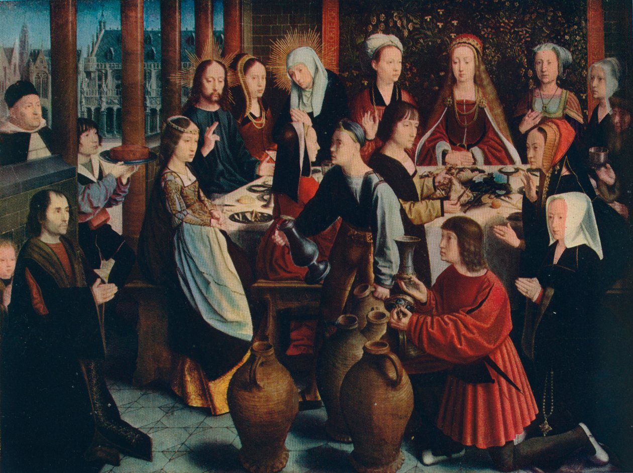 O casamento em Caná, c1500 de Gerard David