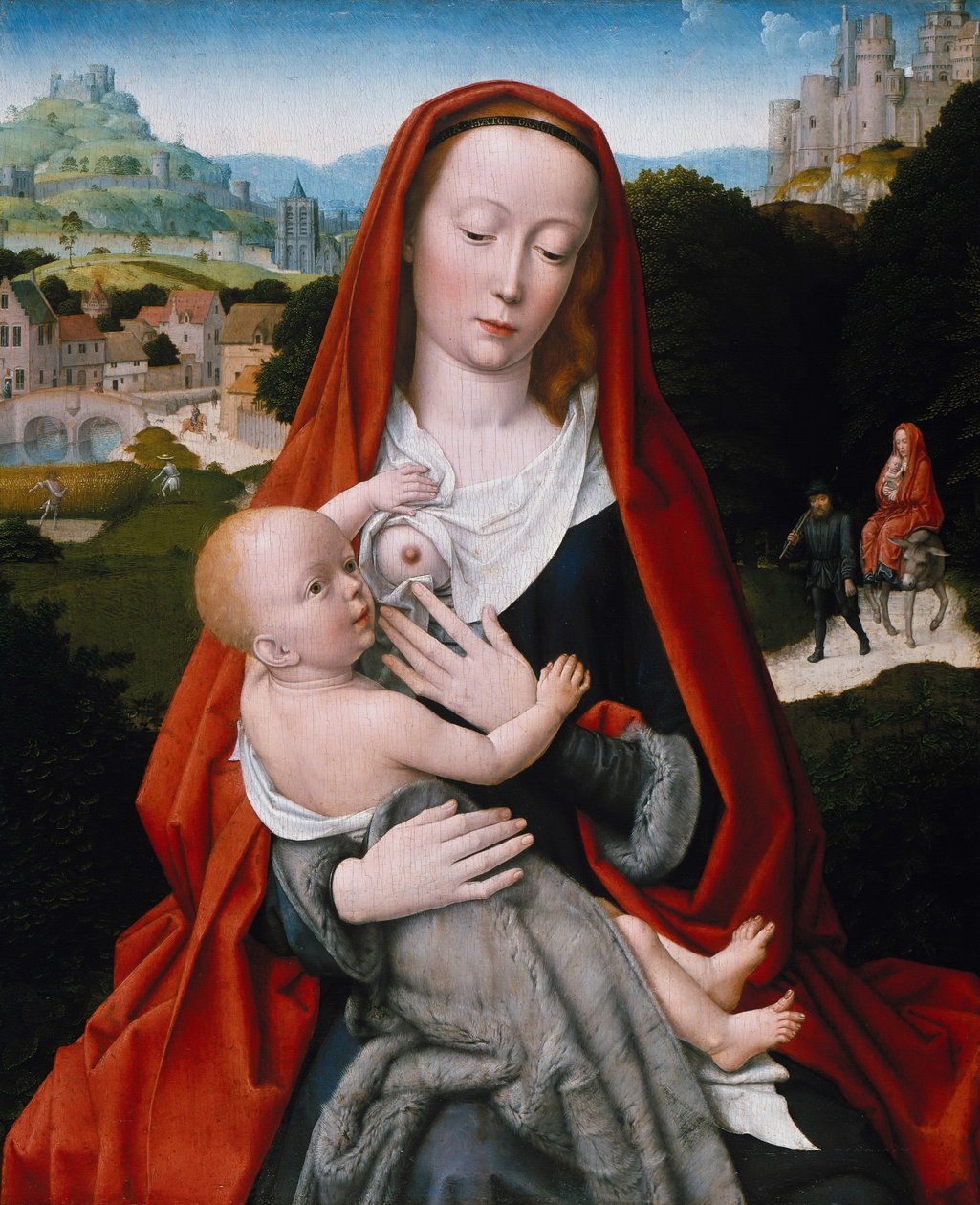 Virgem e Criança, c. 1490 de Gerard David