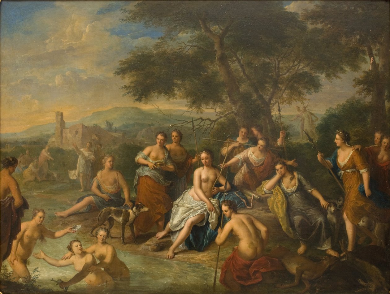 Diana e suas Ninfas de Gerard Hoet I