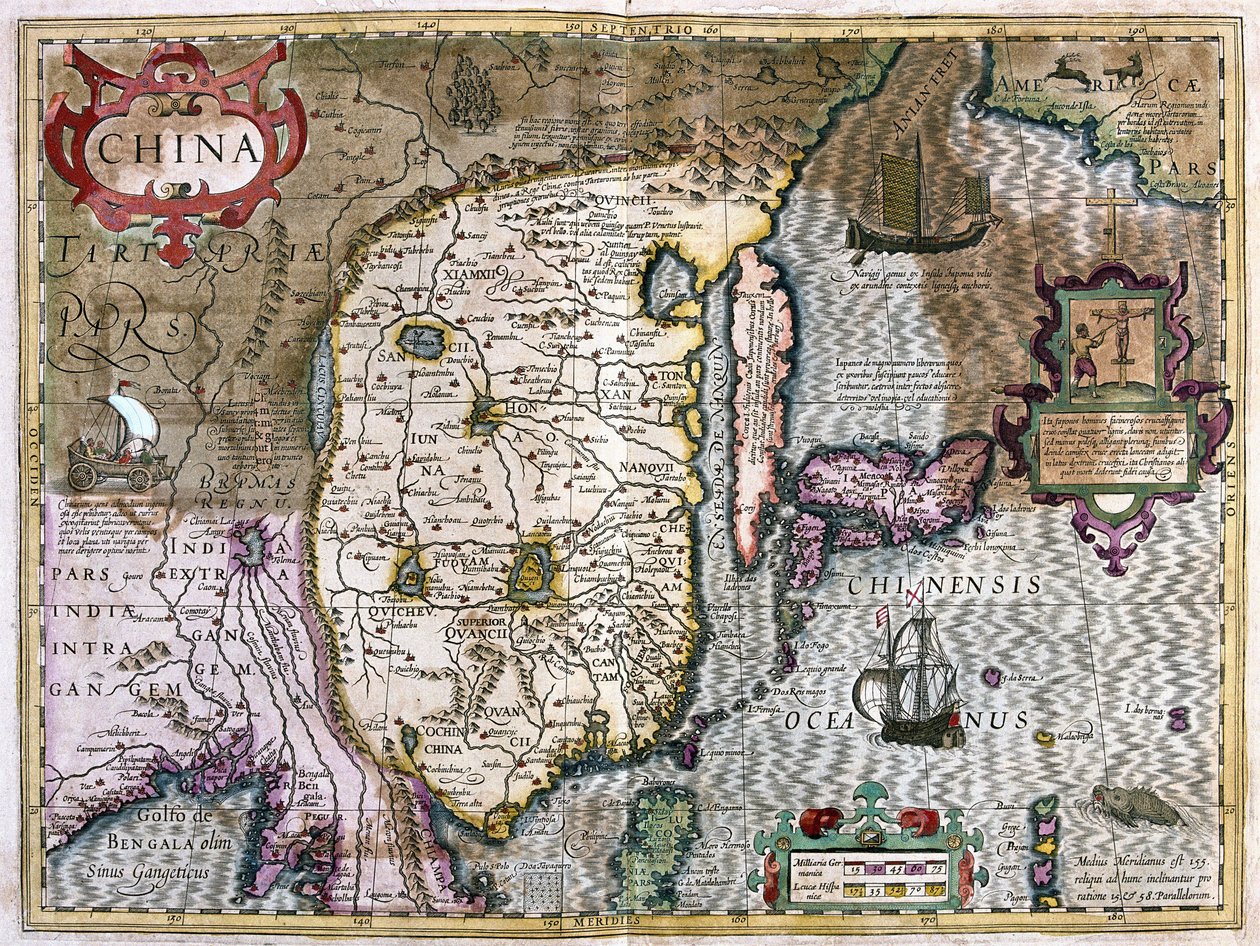 China (gravura de Gerardus Mercator