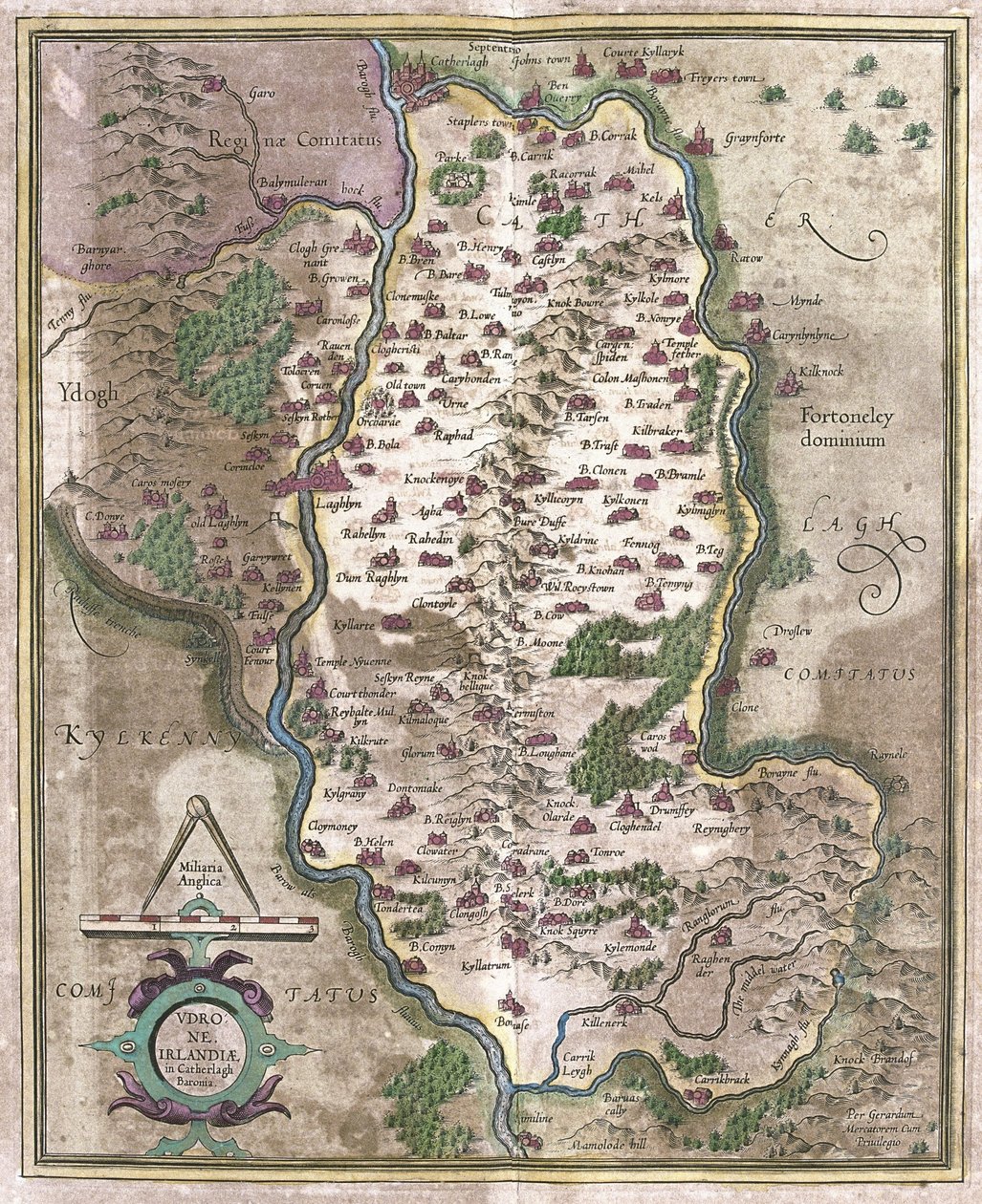 Irlanda (gravura de Gerardus Mercator