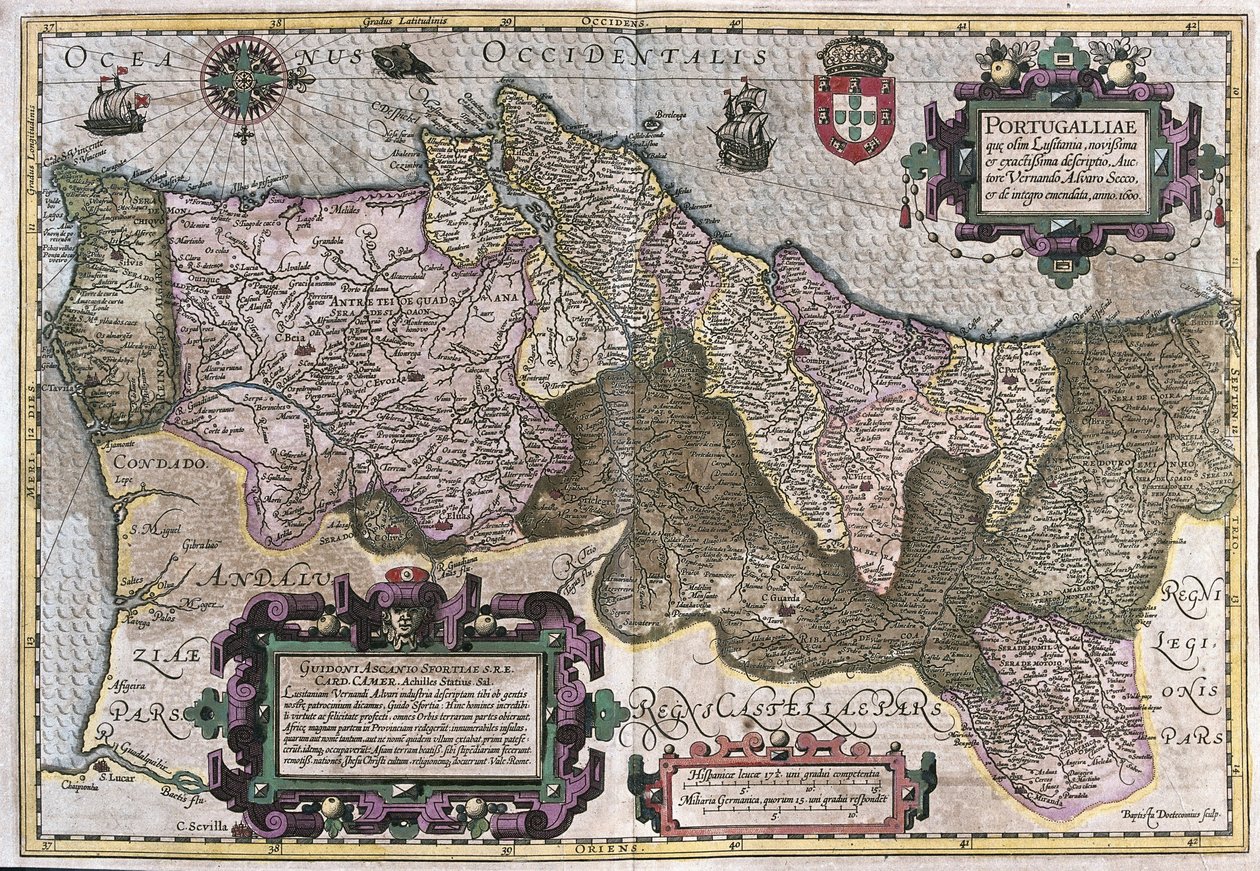 Portugal (engraving de Gerardus Mercator