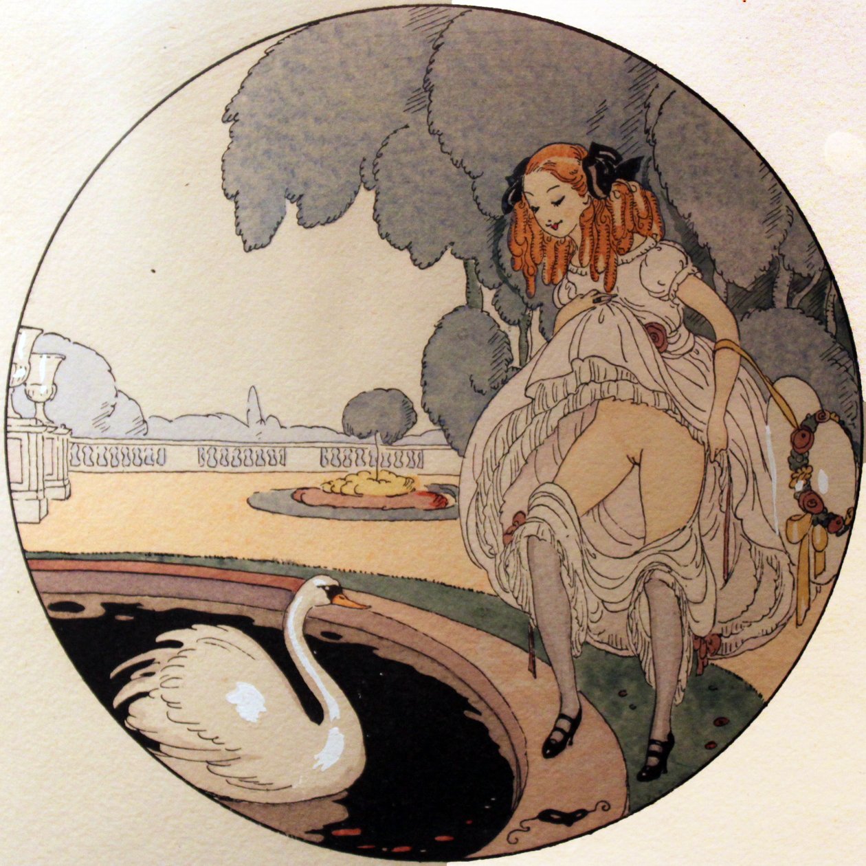 Série de aquarelas publicadas em 1925 sob o título Les Delassements d&39;Eros em Erotopolis Paris de Gerda Marie Frederike Wegener