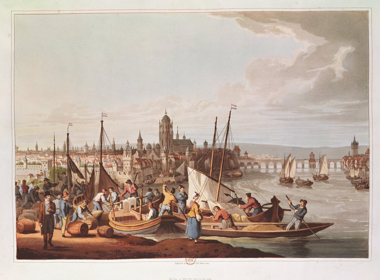 Vista de Frankfurt, 1814 de German School