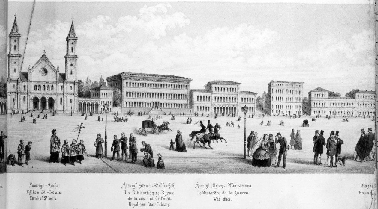 Vista de Munique, 1869 de German School