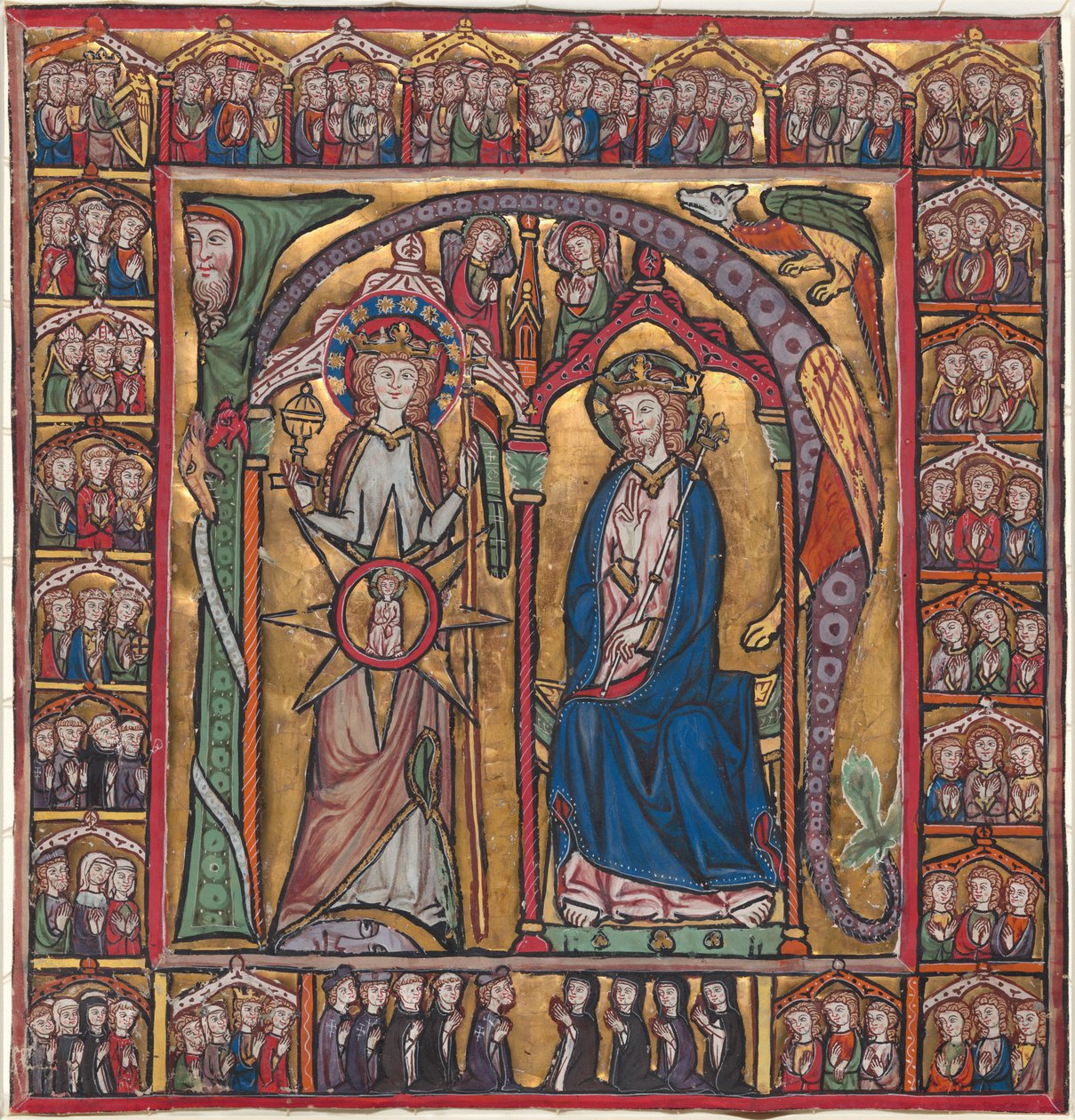 O triunfo da Igreja de German 13th Century