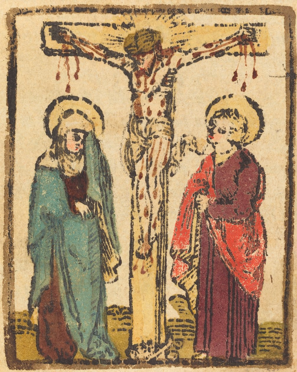 Cristo na Cruz de German 15th Century