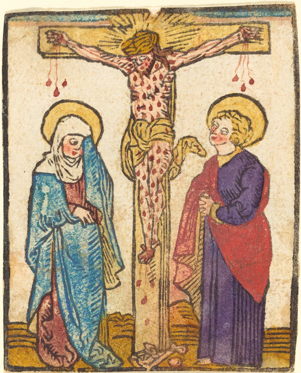 Cristo na Cruz de German 15th Century