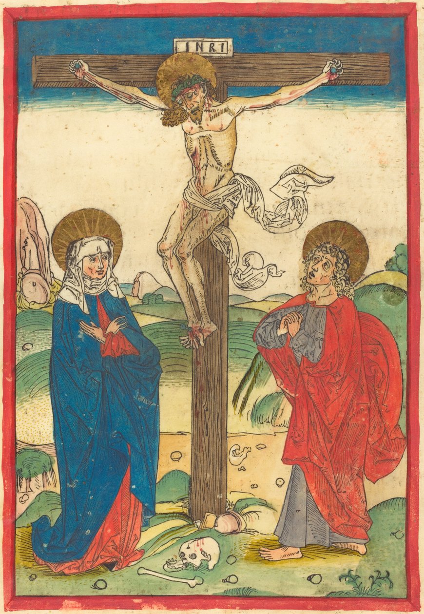 Cristo na Cruz de German 15th Century