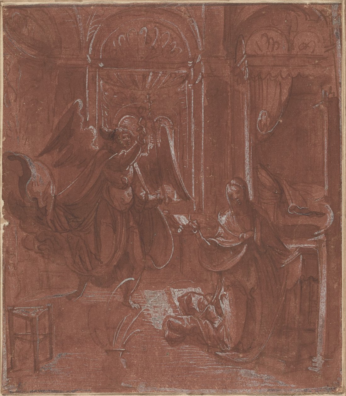 A Anunciação de German 16th Century