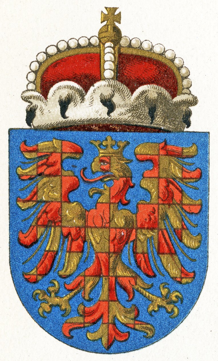 Brasão de Moravia, c.1898 de German School
