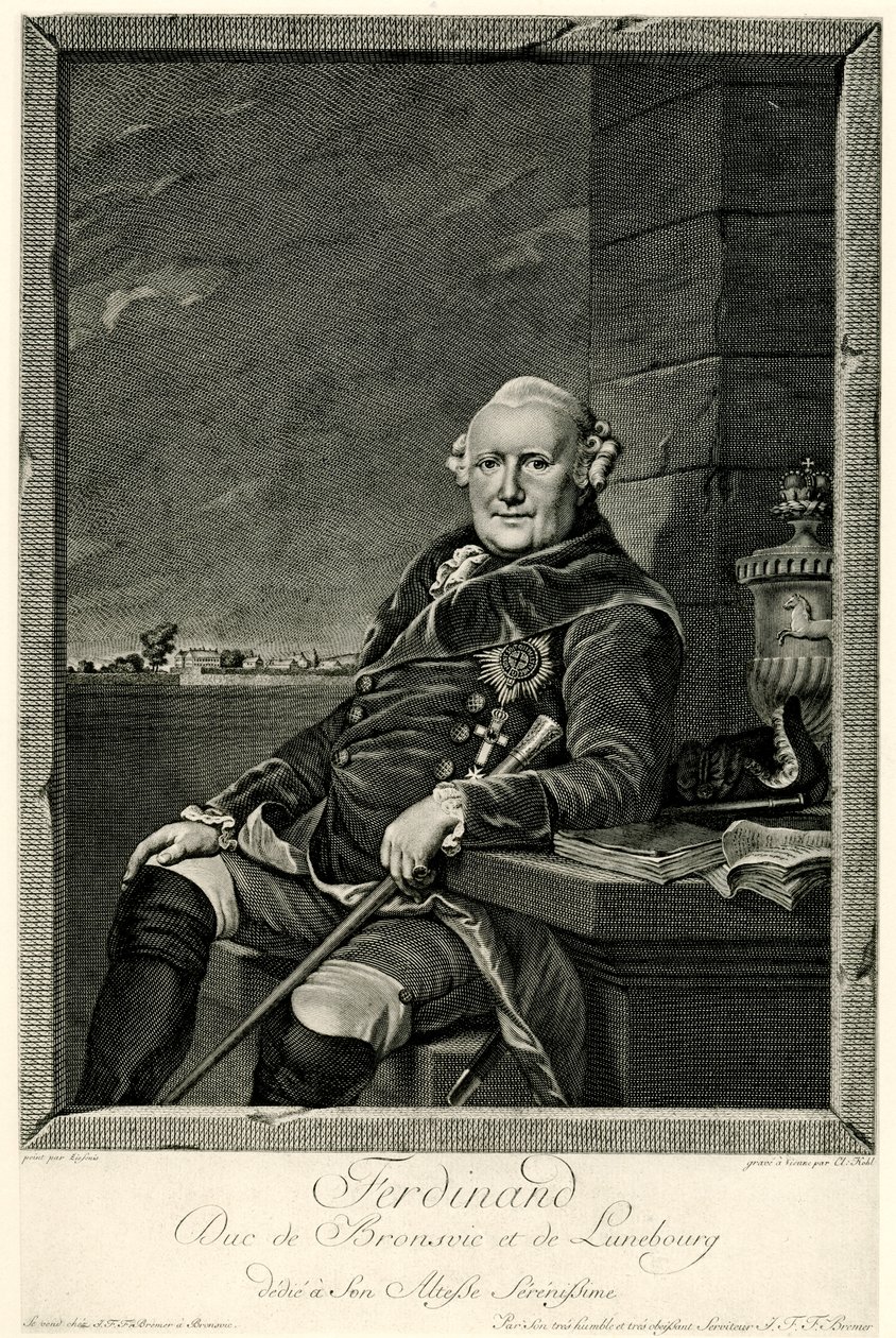 Duque Ferdinand de Brunswick de German School